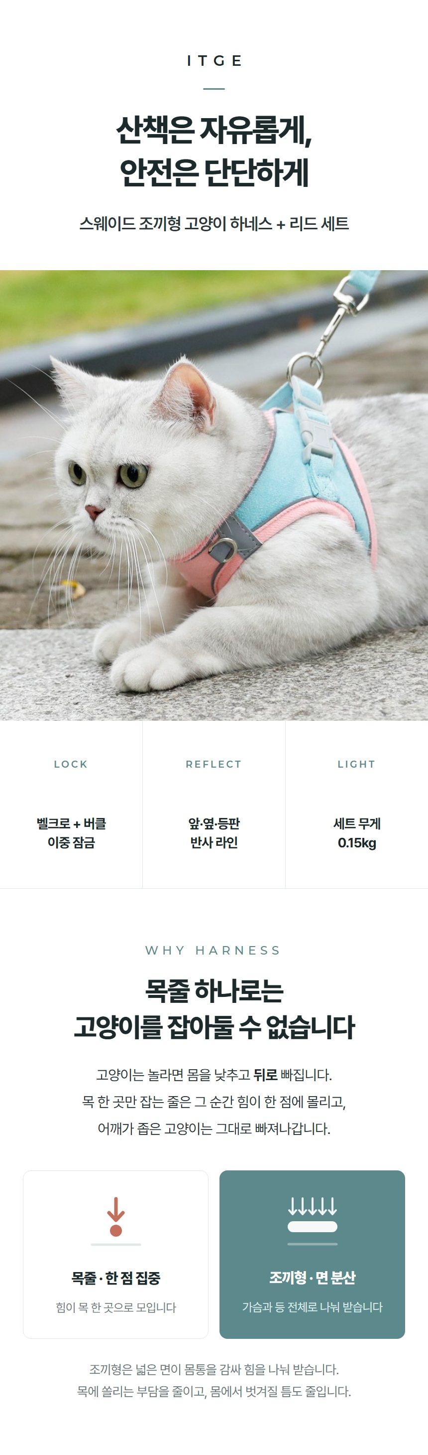 고양이 하네스 상세페이지 이미지